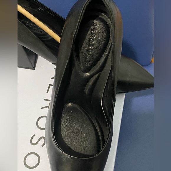 New Aerosoles Isabel black leather pumps, Size 8.5 M - Picture 12 of 16